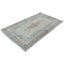 Tapis semi-antique délavé à motif floral délavé 3 x 5