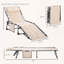 Chaise longue rembourrée pliante et inclinable à 6 niveaux-878868678