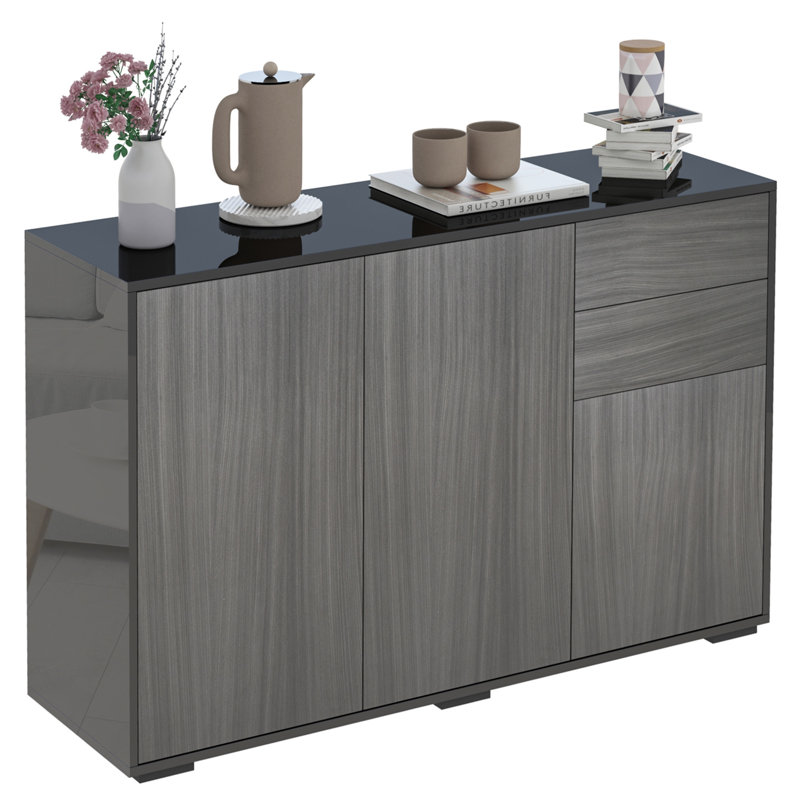 Abdul-Qaadir Sideboard, Grey/Black