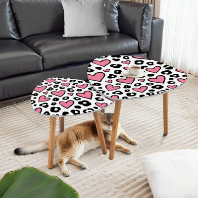 Ensemble de 2 tables basses gigognes Triangle