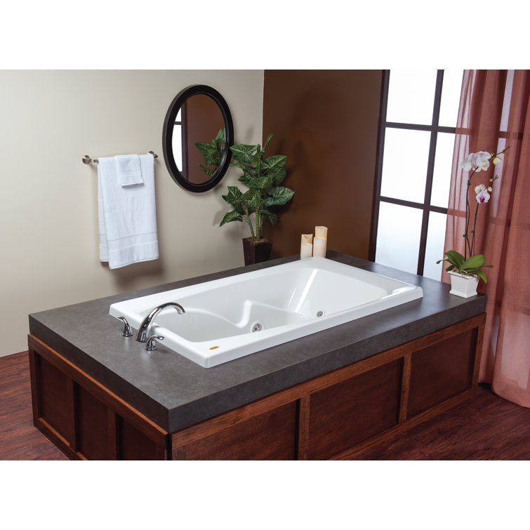 Cetra 60" x 36" Drop in Whirlpool Acrylic Bathtub