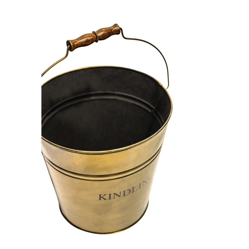 Brass Kindling Bucket H30.5Cm W30.5Cm