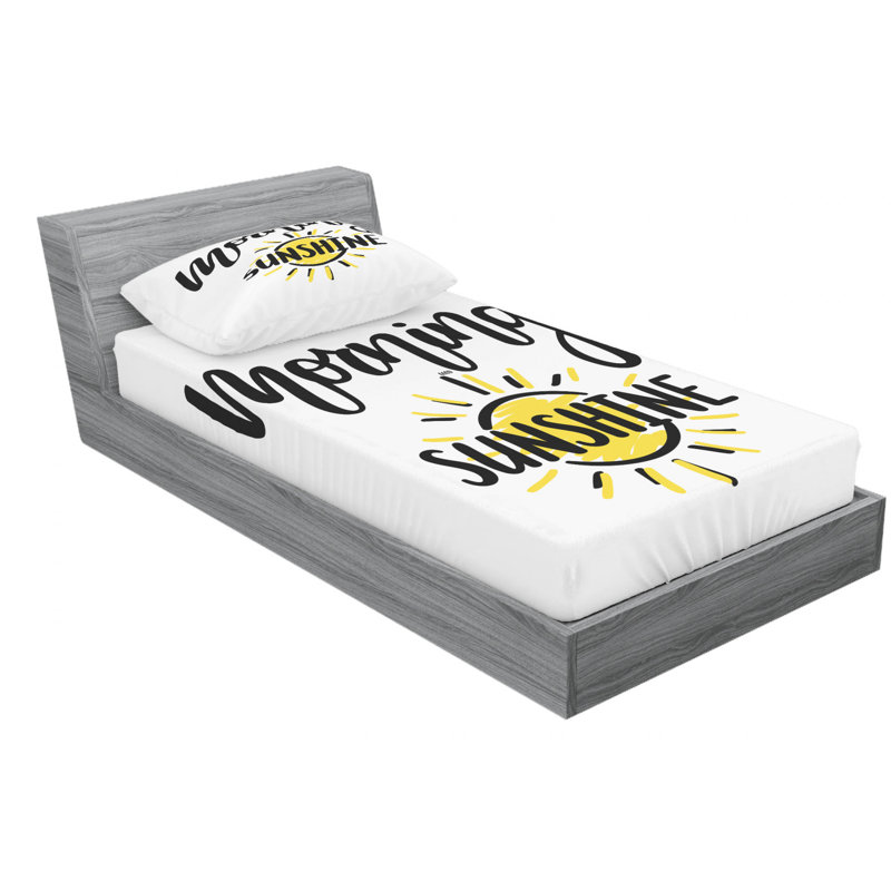 Microfiber Sheet Set, Twin Sheet Set with Fitted Sheet