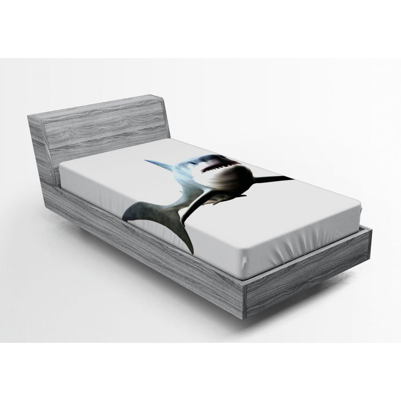 Shark Microfiber Fitted Sheet, Twin Fitted Sheet