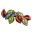 Ornements de Noël en forme de bougie de Noël en verre 9 carats à 2 finitions 9 po