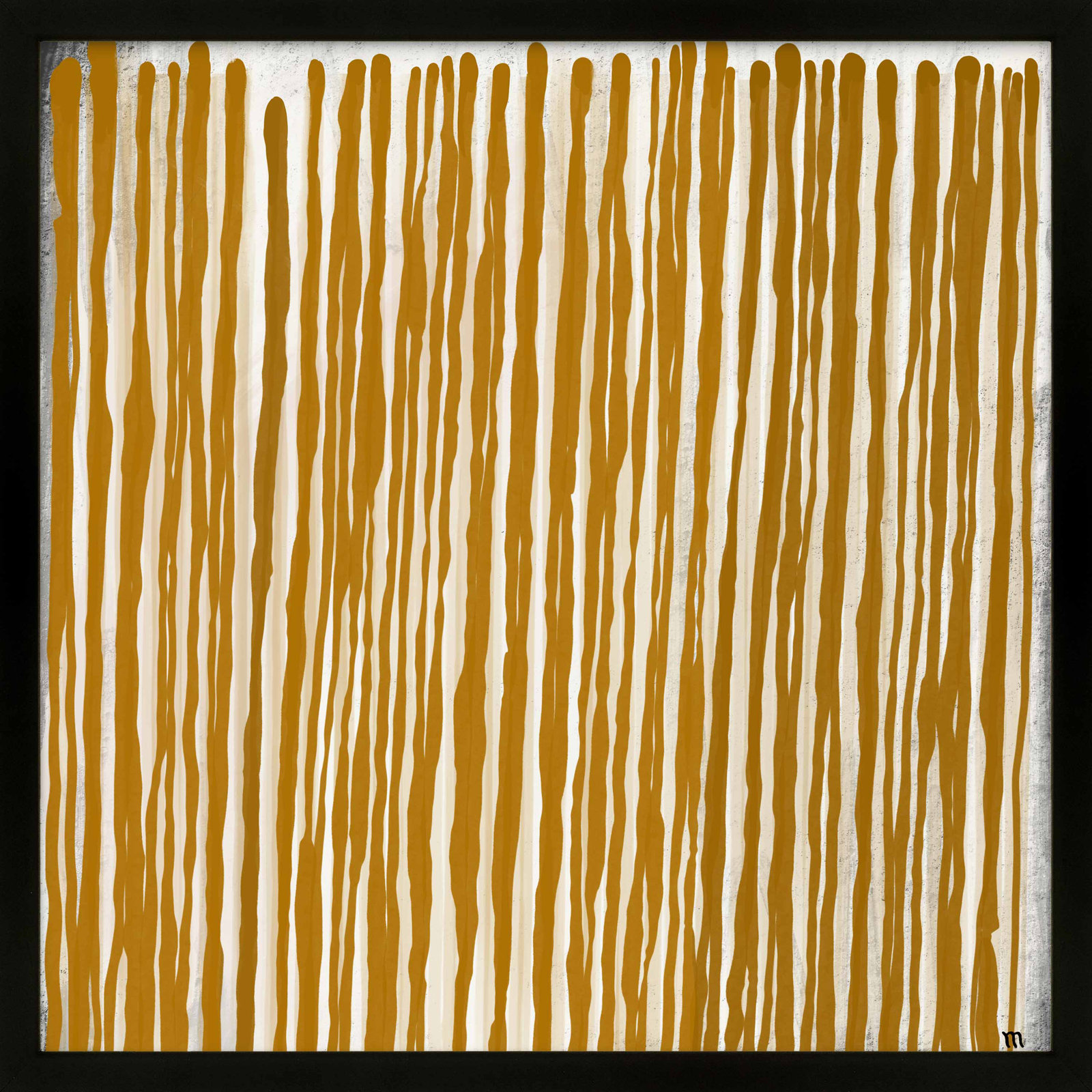Upward by Marco Marella For Studio M, Black Paper Framed, 36" H x 36" W