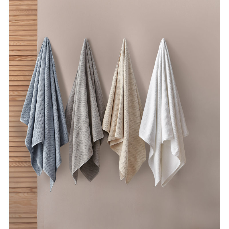 Ensemble de serviettes 100% coton 8 pièces Bath Oceane, Beige