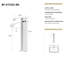 Robinet de salle de bain 6 po - Acier inoxydable 304, nickel brossé, fixation sur le comptoir, lavabo décoratif 304, valve à cartouche, look moderne-121638935