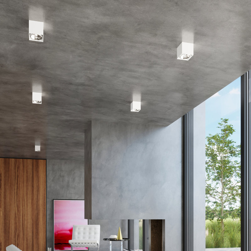 Flush Mount, White