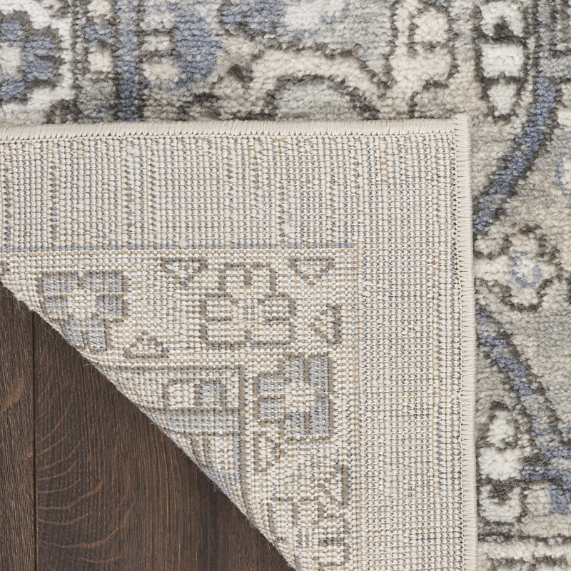 Sherlyn Oriental Machine Woven Polypropylene/Polyester Area Rug, Rectangle 2'2" x 3'9"
