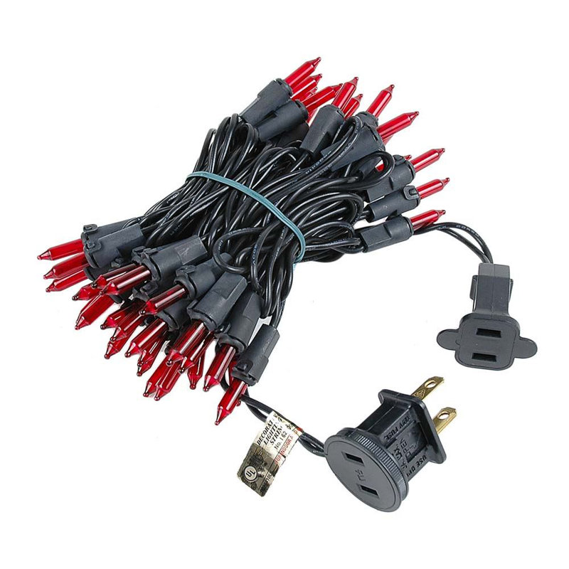 Mini-chaîne pour l’extérieur 11'50 ampoules Pirtle, rouge, Noir
