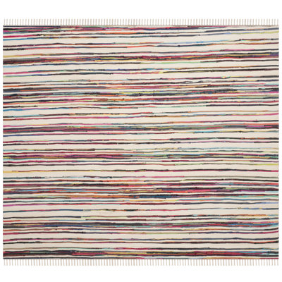 Burks Rug Hand Woven Cotton Abstract Rug