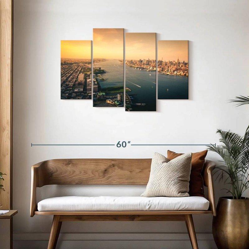 Nicci Hudson River From Above I, H 27 po x l 43 po