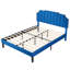 Lit double avec tête de lit capitonnée réglable, lit plateforme, sommier à ressorts, aucun sommier nécessaire-1819051358-1819051352