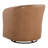 Upholstered Leather Swivel Barrel Accent Arm Chair-127448820