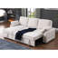 Canapé-lit modulaire réversible en tissu chenille beige 91 po Mackenzie-1109461110