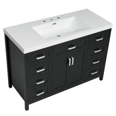 Meuble-lavabo de salle de bain avec lavabo