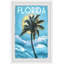 Blue Florida - Single Picture Frame Painting-1950133896