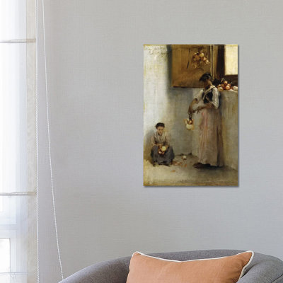 Stringing Onions, c.1882 by John Singer Sargent - 1 Piece Wrapped Canvas Wall Art