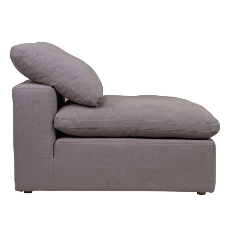 Clay Slipper Chair, Light Gray Performance