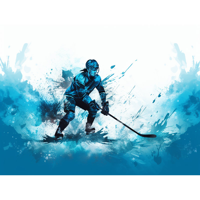 Rideaux de fenêtre de hockey, occultant et voilages de hockey - 1 panneau, L 53 po x L 87 po