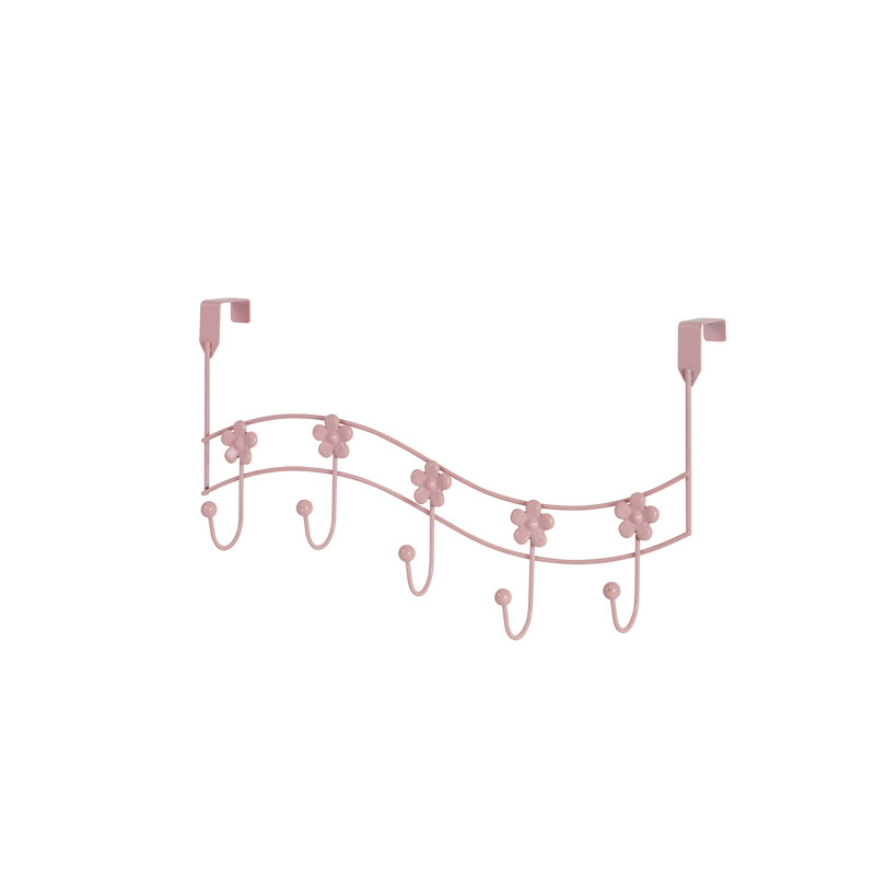 Flowers Over Door Storage Hooks, Pink