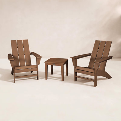 POLYWOOD® Modern Adirondack 2-Person Patio Seating Group