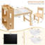 Table sensorielle pour enfants avec hauteur réglable et rangement, table pour enfants avec 2 bacs de rangement et 1 rouleau de papier