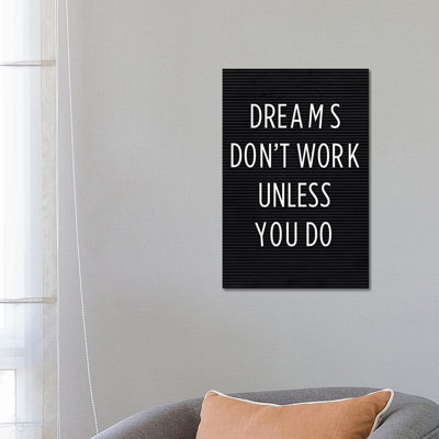 Dreams 1 Piece Wrapped Canvas Wall Art