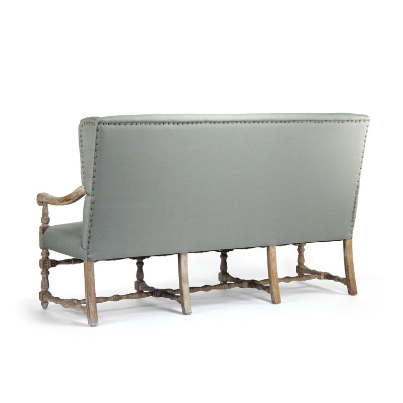 Franck Upholstered Bench, Green