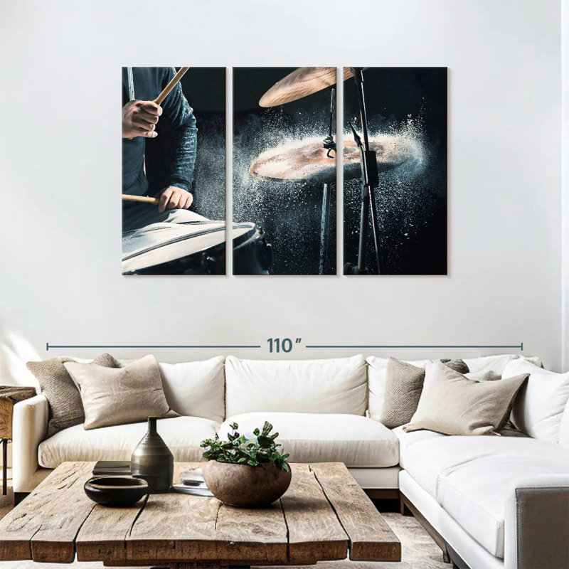 Abarca Drum Rehearsal, 48" H x 74" W
