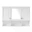 Armoire à pharmacie à miroir 41 pouces avec tablettes ouvertes-1886808981