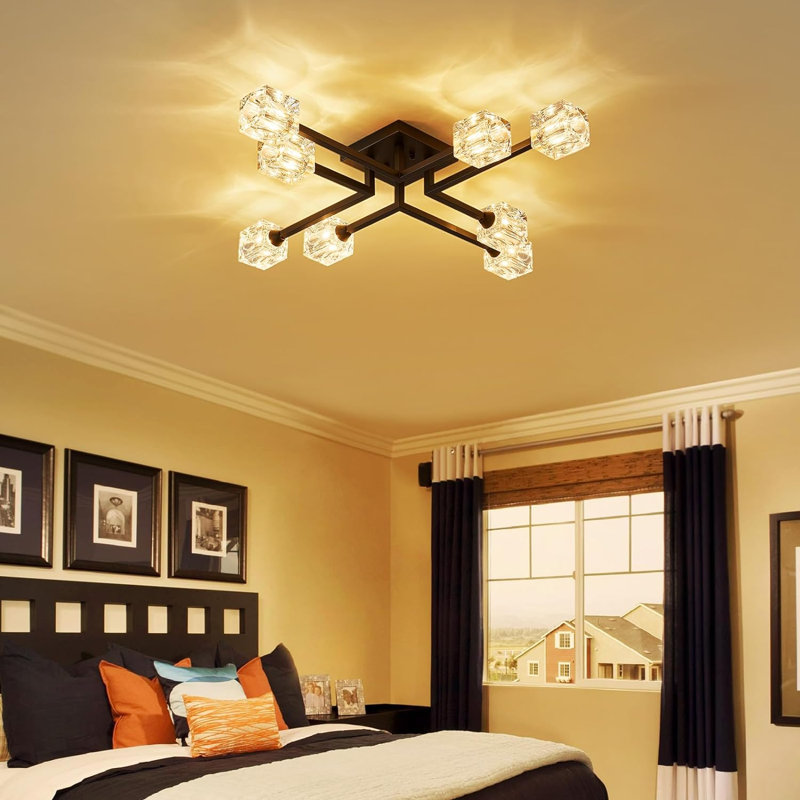 Lorrin Glass LED Semi Flush Mount