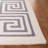 Dormeus Hand Tufted Wool/Cotton Greek Key Border Rug in Ivory/Gray-440017811