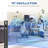46" Tower Fan Cooling With Air Filter, Oscillating, 3 Speeds, 12H Timer, And Remote Control, For Bedroom, Grey