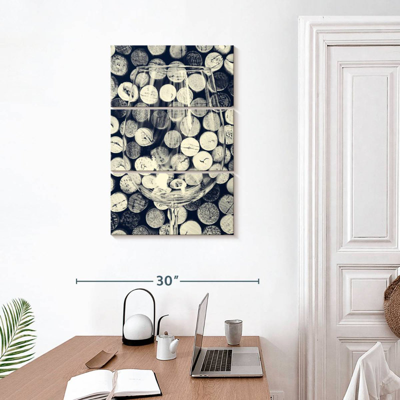 Yarlin Vintage Wine Cork Collection, 32" H x 20" W