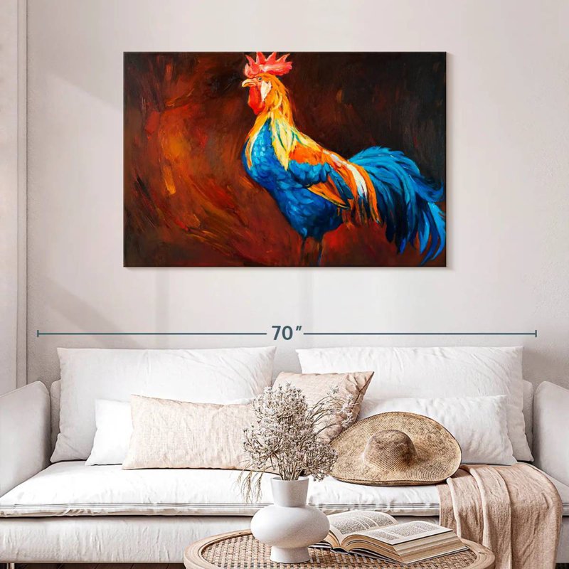 Poulet Brampt Rooster, H 30 po x l 45 po