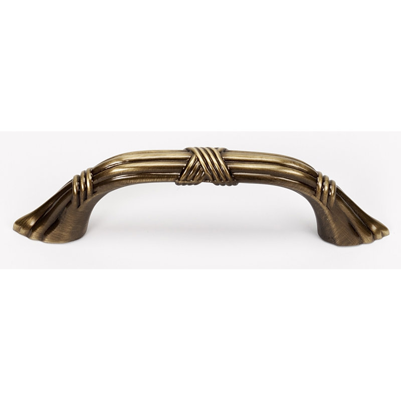 Ribbon And Reed Arch Pull, Antique English