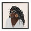 Portrait de femme avec lunettes de soleil audacieuses, mode confortable par Tava Studios - impression sur toile non encadrée-62046741-62046743