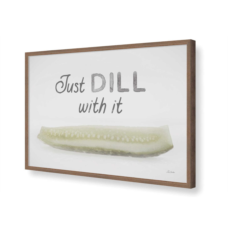«Just Dill with It» par Lori Deiter, reproduction d'art, Brun, Impression encadrée, L 16 po x H 12 po