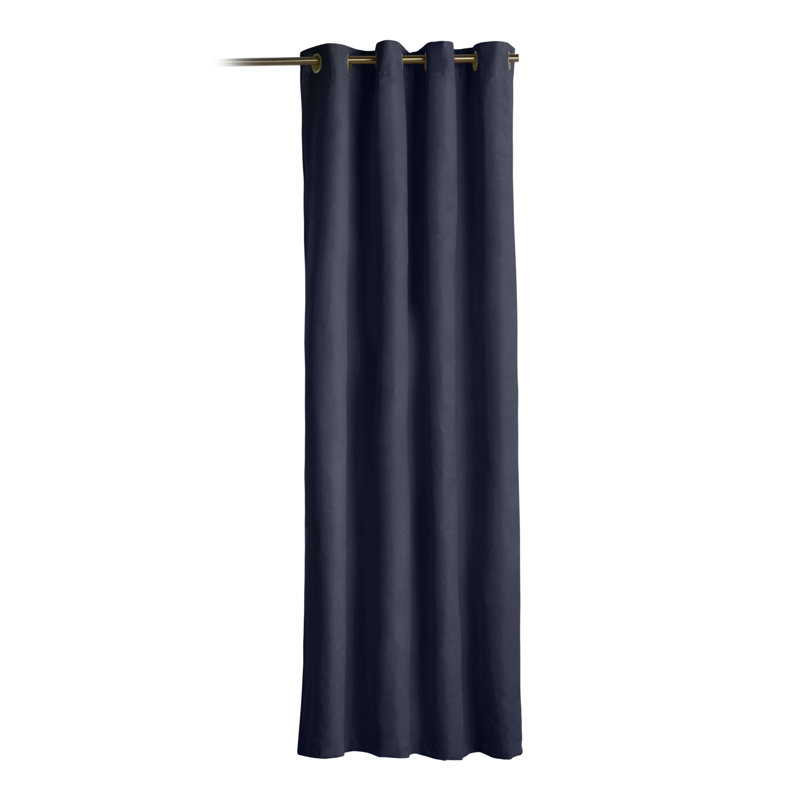 Bonville Eyelet Blackout Thermal Door Curtain, Navy