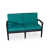 Coussin vert foncé / finition espresso