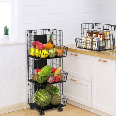 Overdoor Storage Basket Rack