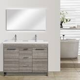 Wade Logan® Wauconda 48'' Double Bathroom Vanity with Plastic Top | Wayfair