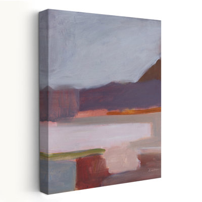 On The Brink - abstrait bleu brun crème