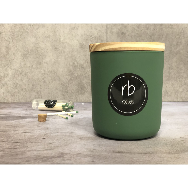 Prato Scented Jar Candle, Olive Green
