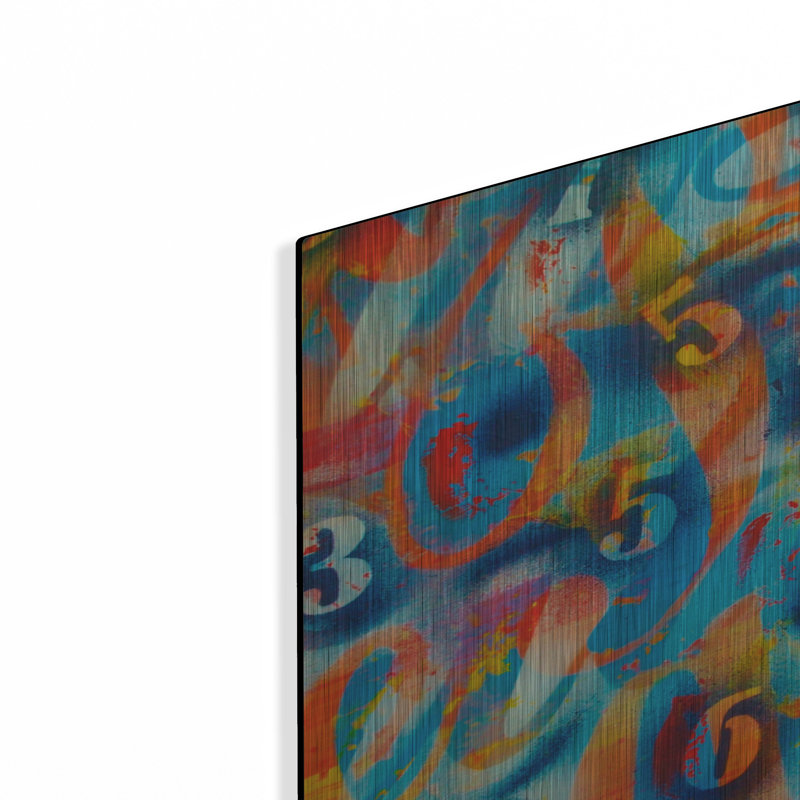 'Numbers' by Abstract Graffiti Wall Art, 12" H x 12" W