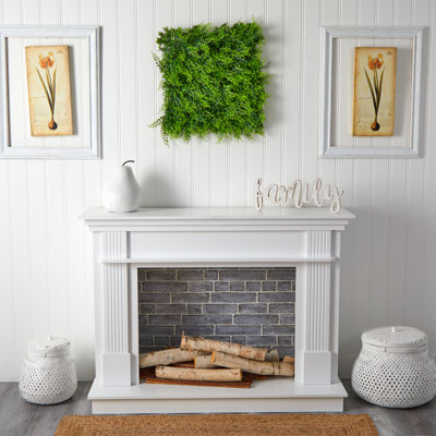  20in. x 20in. Lush Mediterranean Artificial Fern Wall Panel UV Resistant (Indoor/Outdoor)