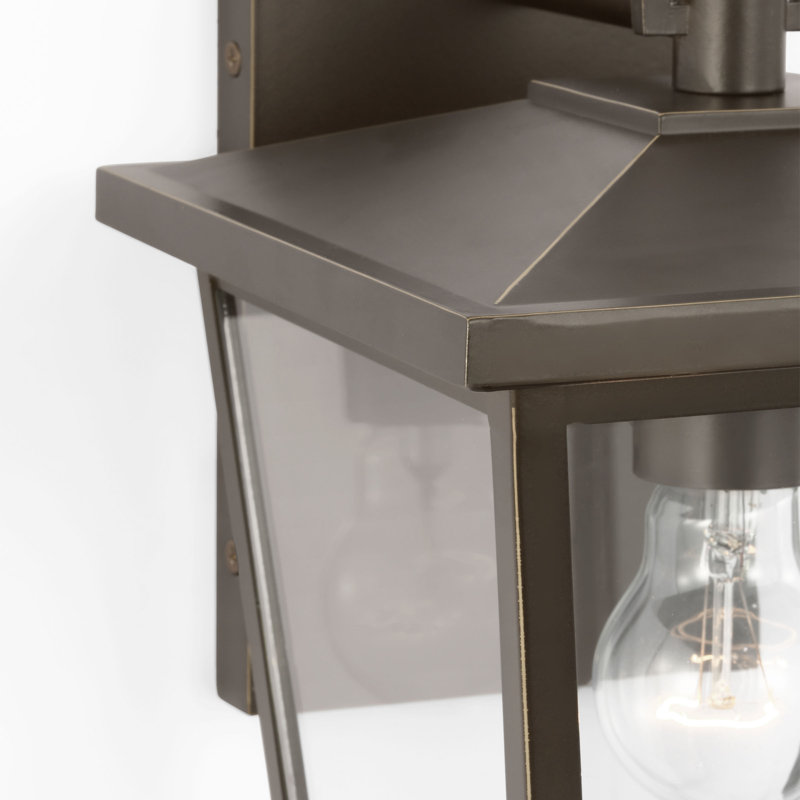 Linton Medium Lantern from Generation Lighting , 16.25" H x 7.75" W x 8.5" D, Antique Bronze
