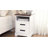 Farmhouse Nightstand with Charging Station, 2 Drawers Bed Side Table, 18 inch Wide End Table for Bedroom, Living Room-1302815300-1303079294
